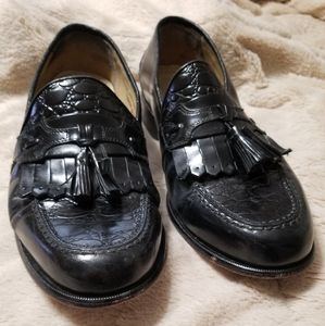 Stacy Adams Designer Black Dress Shoes Loafers, 9.5M